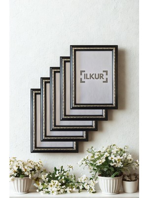 A4 Boyutunda (21X30) cm Klasik Kesim Klasik Motif Çerçeve Beş Adet
