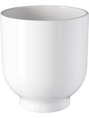Toprak Saksı, Beyaz, 15 cm