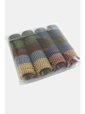 100 Adet Renkli Makarna Lastik Toka