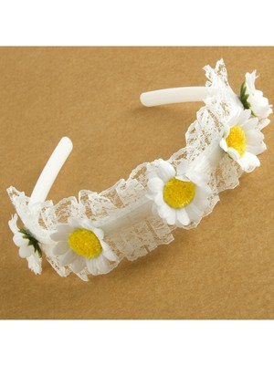 Papatya Tüllü Taç