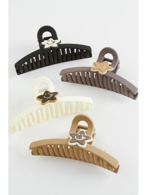 Yıldız Renkli Mandal Toka 11 cm