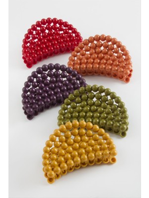 Oval Renkli Mandal Toka 8 cm