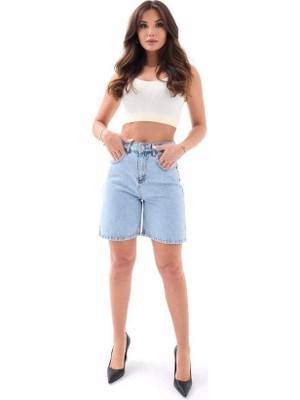 Moda Tıkla 7391 Kot Şort-Mavi