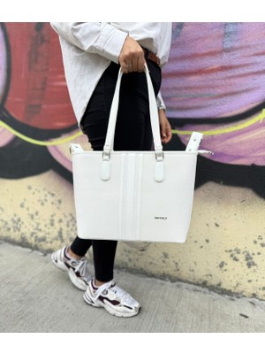 Just Polo Kadın Yeni Sezon Büyük Boy 3 Bölmeli Lüks El ve Omuz Çantası