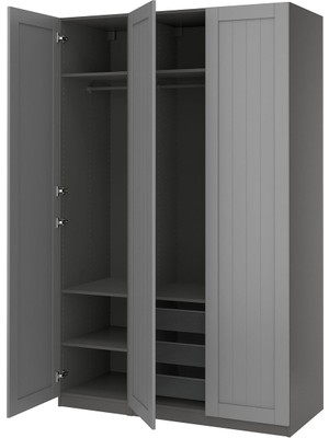 Pax Gardırop, Koyu Gri, 150X60X236 cm