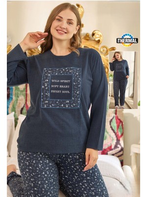 Battal Thermal Uzun Kollu Pijama Takımı 240685