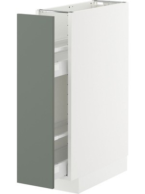 Çekmeceli Alt Dolap, Nıckebo Mat Gri-Yeşil, 20X60 Cm, 2 Çekmeceli