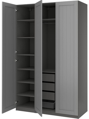 Pax Gardırop, Koyu Gri, 150X60X236 cm