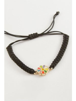 Papatya Makrome Örgülü Bileklik