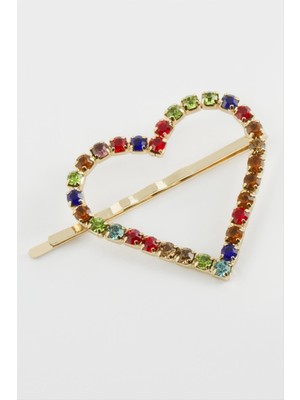 Kalp Suyolu Taşlı Toka