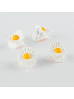 Papatya Figürlü Mandal Toka 100 Adet