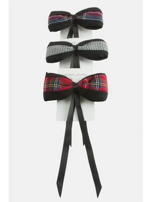 Ekose Desenli Otomatik Toka 15 cm