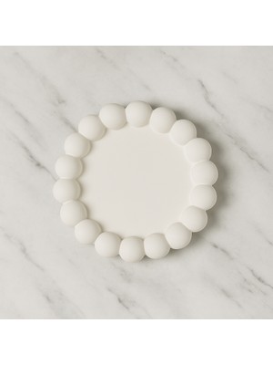 Ehobici Dekoratif Bubble Yuvarlak Tabak 11,5X11,5CM