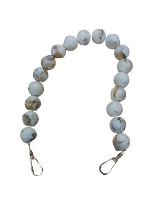 Çanta Askısı 40 cm Akrilik Yuvarlak Krem