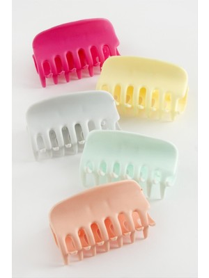 Düz Renkli Mandal Toka 6 cm