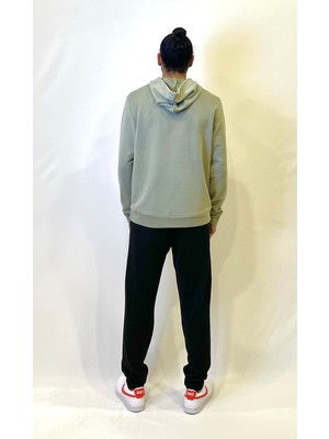 Süperlife Kapşonlu Uzun Kollu Baskılı Dar Kalıp Ince Erkek Sweatshirt Spr 2019K61