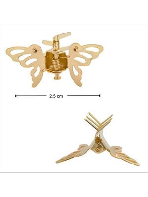Kelebek Figürlü Metal Toka