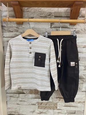 Lacıel Parıs Paraşüt Pantolonlu Erkek Çocuk Takım