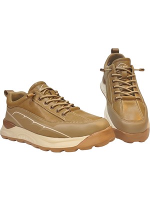 Guja Erkek Lastik Bağcıklı Deri Günlük Sneakers Ayakkabı