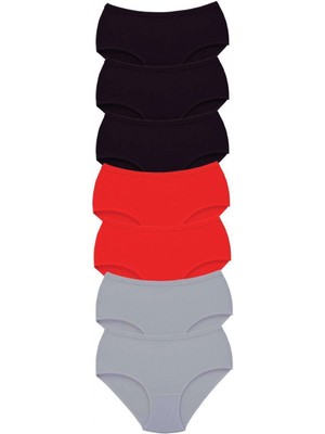 7 Adet Tutku Kadın Yüksek Bel Bato Kalın Lastik Külot S12