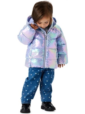 Name It Nmfmolına Puffer Jacket S Mor Kız Çocuk Mont