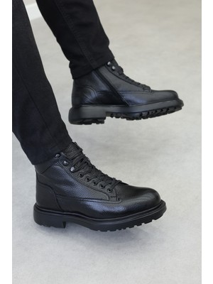 Hakiki Deri Kürklü  Erkek Klasik Bot 249KMA12850