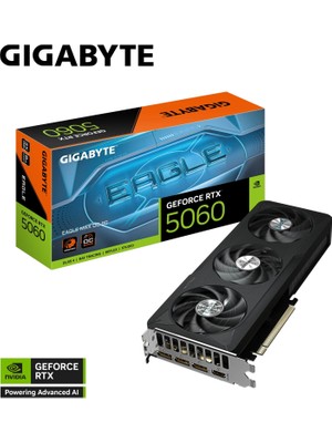Gigabyte Geforce RTX5060 Eagle Max Oc GV-N5060EAGLEMAX Oc-8gd Gddr7 8gb 128BIT Gaming (Oyuncu) Ekran Kartı