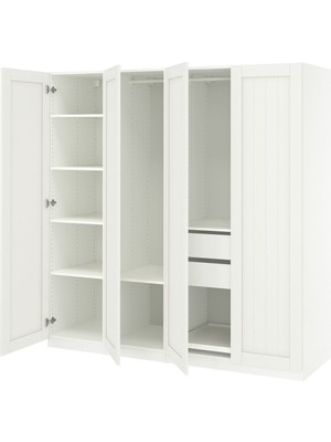 Pax Gardırop, Beyaz, 200X60X201 cm