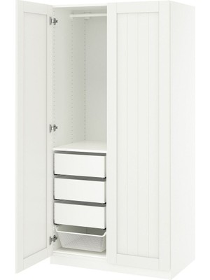 Pax Gardırop, Beyaz, 100X60X201 cm