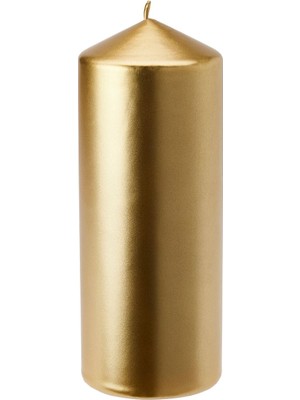 Blok Mum, Altın Rengi, 19 cm