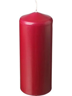 Blok Mum, Kırmızı, 19 cm