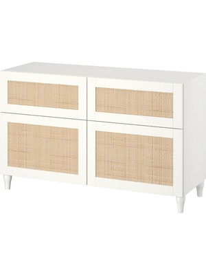 Dolap Kombinasyonu, Beyaz, 120X42X74 Cm, Studsviken, Kabbarp