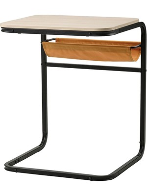 Yan Sehpa, Siyah-Huş, 53X50 cm