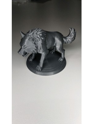 Kurt Heykeli Gri Renk Mini Figür Oyuncak 10CM