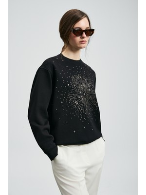 Lufian Star Kadın Örme Sweatshırt