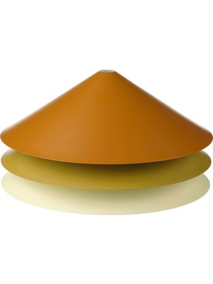 Sarkıt Lamba Abajur Başlığı, Çok Renkli, 35 cm