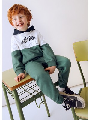 Mayoral 4-10 Yaş Erkek Çocuk 3\'lü Eşofman Takımı – Kapüşonlu Sweatshirt ve 2 Adet Eşofman Altı