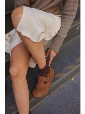 Oxford Hakiki Deri Mantar Taban Ortopedik Ayakkabı