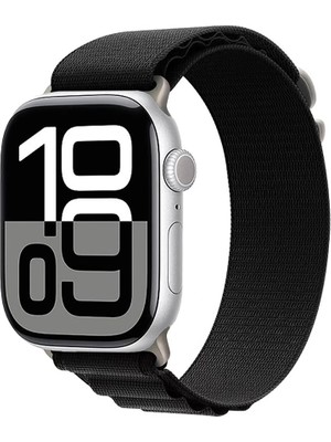 Apple Watch 10-11 46MM Alpine Loop Metal Toka Örgü Işleme Kordon Premium Kayış Krd-74