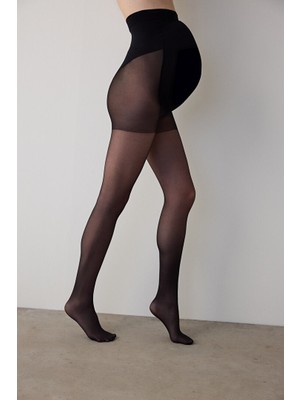 Penti 9 Ay 10 Gün Siyah Külotlu Çorap İnce Mat Kadın İçin Konforlu Anatomik Tasarım