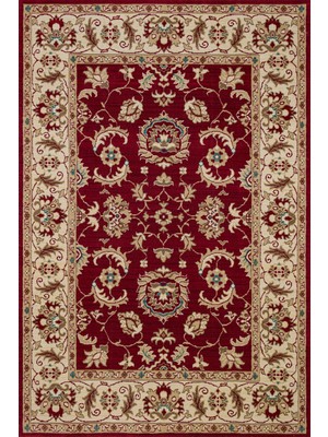 Bespoky 80x150 cm Bordo Modern Etnik Yıkanabilir Halı | Mutfak Balkon Yatak Odası Halısı | Leke Tutmayan Kaymaz | HKMDGT-064