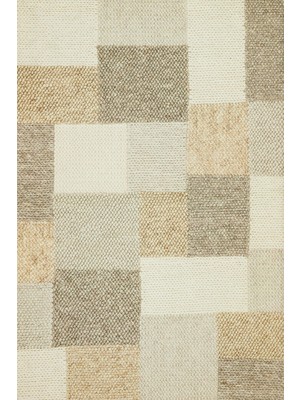 Hali.Net 120x180 cm Krem Bej Bloklu Modern Geometrik Halı | Salon Yatak Odası Halısı | Hav Vermez Leke Tutmaz | CORNELİA-9247