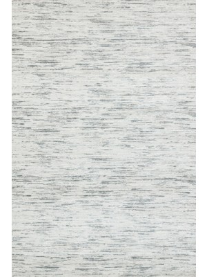 Bespoky 80x250 cm Gri Beyaz Soyut Modern Çizgili Yıkanabilir Halı | Mutfak Yolluk Halısı | Leke Tutmayan, Kaymaz | VİVALDİ-9732
