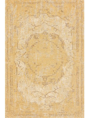 Hali.Net 160x200 cm Sarı Bej Eskitme Modern Soyut Halı | Salon Yatak Odası Halısı | Hav Vermez Leke Tutmaz | EPİC-4802