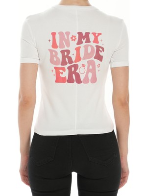 In My Bride Era Baskılı Tişört | Bekarlığa Veda Konseptli | Bride Tişörtü | Özel Tasarım