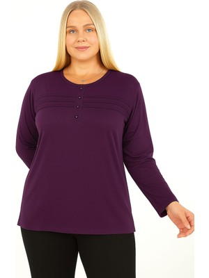 Döne Gözübek Kadıngiyimuzunkolluçizgilidüğmeli Mevsimlikannepenyesi