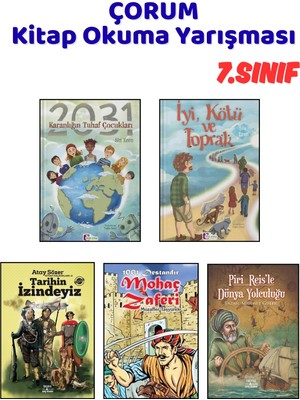 Çorum Kitap Okuma Yarışması 7.sınıf Kitapları, 5 Kitap Set, 7.sınıf Masal Öykü