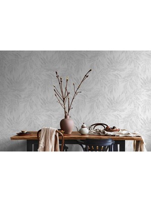 Adawall Hue Koleksiyonu 24208-1 Duvar Kağıdı, Beyaz  (1.06 x15.6 m - 16.5 m²)