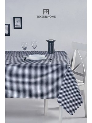 Teksnil Home | Pötikare Klasik Siyah Masa Örtüsü Kamp Piknik Örtüsü 170X170 cm