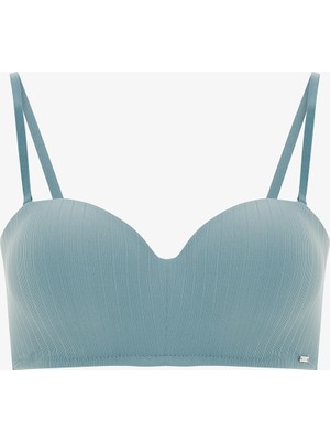 Penti Lotus Essentials Koyu Gri Toparlayıcı Sütyen Balenli ve Nefes Alabilir Kumaş ile Şık Tasarım